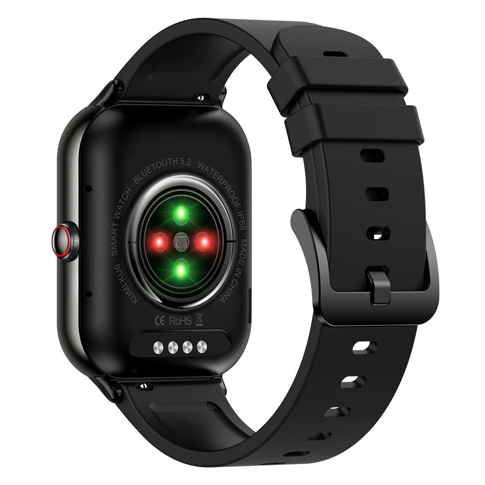 Kumi KU6, black kaina ir informacija | Išmanieji laikrodžiai (smartwatch) | pigu.lt