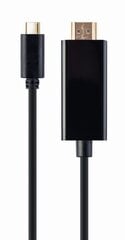 Kabelis Gembird USB Type-C Male - HDMI Male 4K@60Hz 2m Black цена и информация | Кабели и провода | pigu.lt