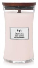 WoodWick kvapioji žvakė Sheer Tuberose 609.5 g kaina ir informacija | Žvakės, Žvakidės | pigu.lt