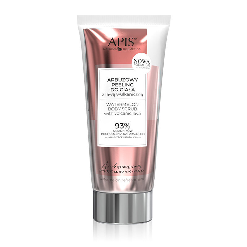 Kūno šveitiklis Apis Watermelon Body Scrub With Volcanic Lava, 200 ml kaina ir informacija | Kūno šveitikliai | pigu.lt