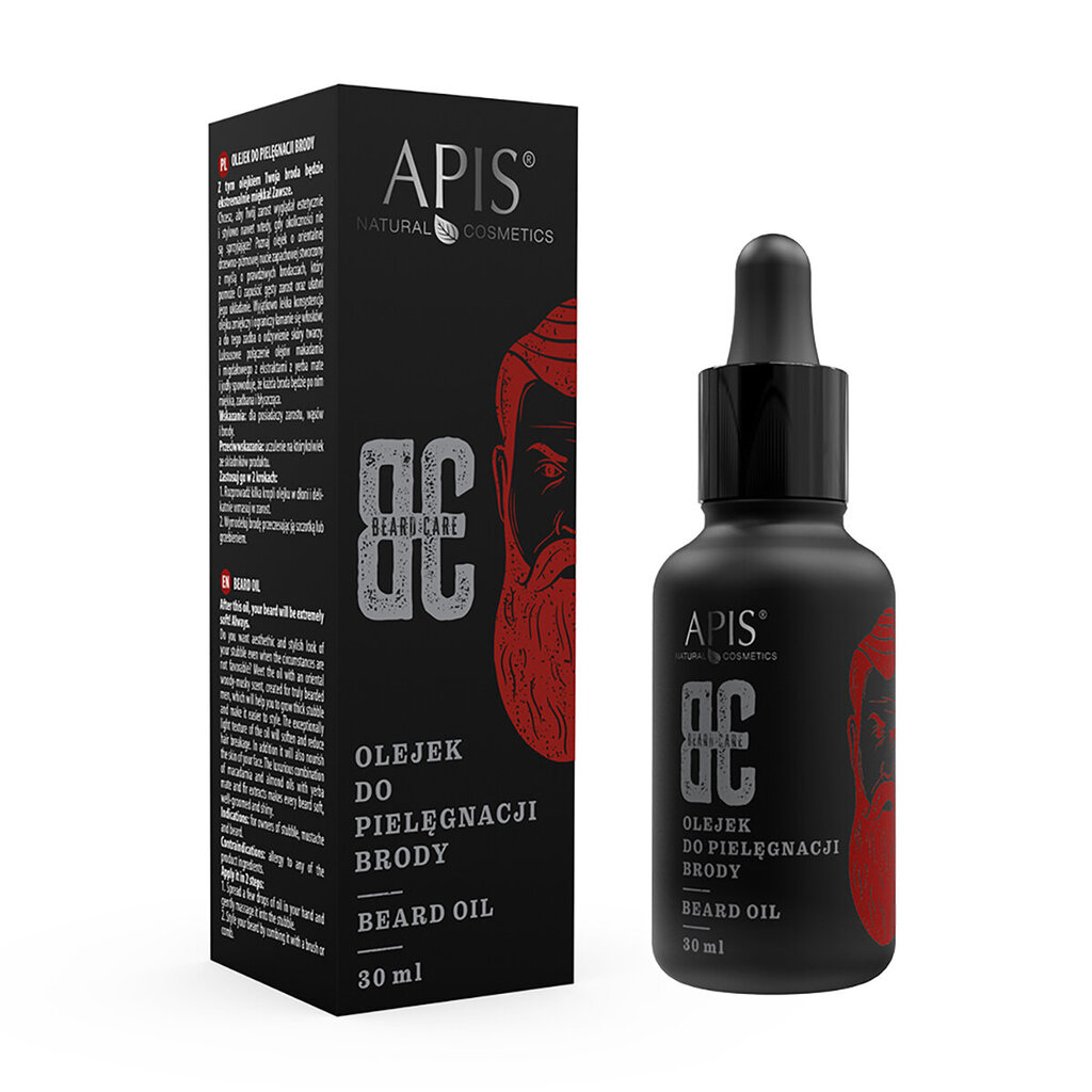 Barzdos aliejus Apis Beard Care, 30 ml цена и информация | Skutimosi priemonės ir kosmetika | pigu.lt