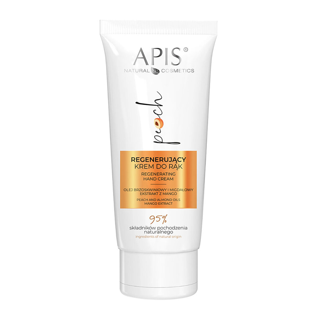 Regeneruojantis rankų kremas Apis Peach And Almond Oils Hand Cream, 50 ml kaina ir informacija | Kūno kremai, losjonai | pigu.lt