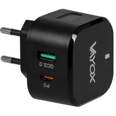 USB greitasis įkrovimas 3.0 + PD 20W aukščiausios klasės tinklo įkroviklis VA0001 Vayox цена и информация | Зарядные устройства для телефонов | pigu.lt