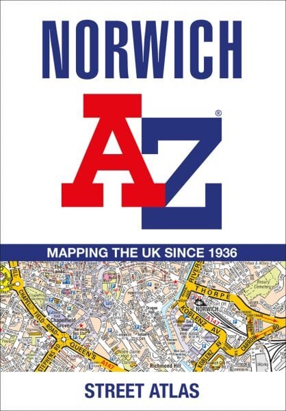 Norwich A-Z Street Atlas Tenth edition kaina ir informacija | Kelionių vadovai, aprašymai | pigu.lt