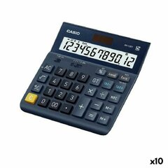 Skaičiuotuvas Casio DH-12ET, juoda, 10 vnt kaina ir informacija | Kanceliarinės prekės | pigu.lt