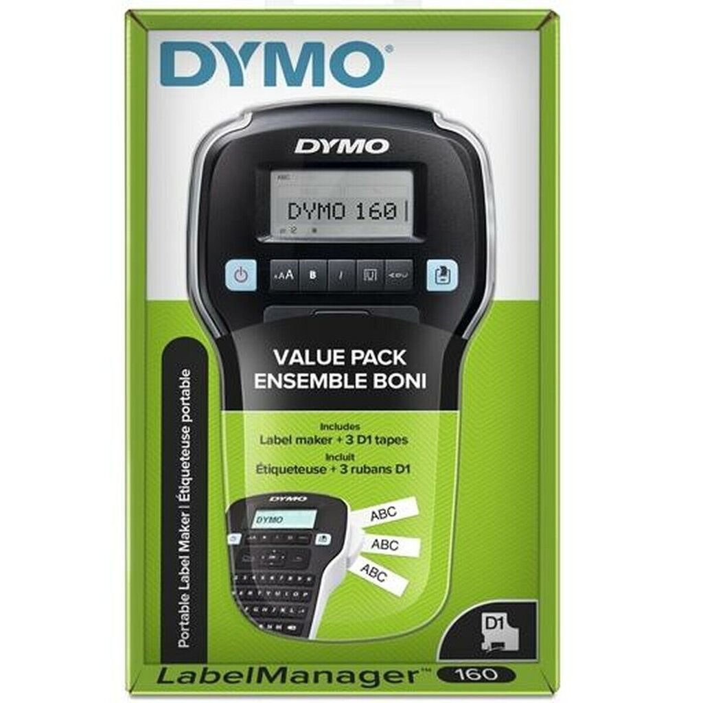 Etikečių spausdintuvas Dymo LM160, Juodas, 1,2 mm, 6 vnt. цена и информация | Spausdintuvai | pigu.lt