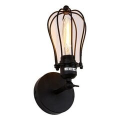 Настенный светильник EDM Vintage 11 x 16 x 32 cm Чёрный Металл 220-240 V 60 W цена и информация | Уличные светильники | pigu.lt