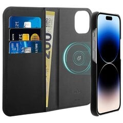 Puro Wallet Detachable iPhone 14 Plus 6,7" 2w1 MagSafe czarne|black PUIPC1467BKMAG1BLK цена и информация | Чехлы для телефонов | pigu.lt