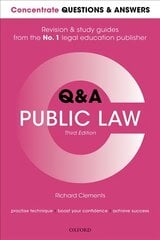 Concentrate Questions and Answers Public Law: Law Q&A Revision and Study Guide 3rd Revised edition kaina ir informacija | Ekonomikos knygos | pigu.lt