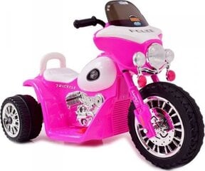 Детский электрический полицейский мотоцикл Super-Toys, розовый цена и информация | Электромобили для детей | pigu.lt