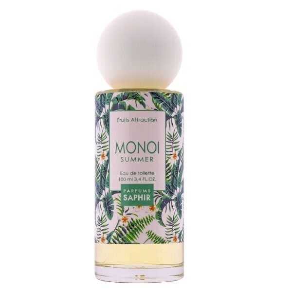 Tualetinis vanduo Saphir Fruit Attraction Monoi Summer EDT moterims, 100 ml цена и информация | Kvepalai moterims | pigu.lt