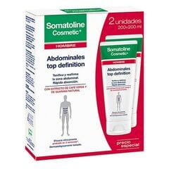 Kūno gelis Somatoline Duplo Men Abdominals Top Definition, 2 x 200ml kaina ir informacija | Kūno kremai, losjonai | pigu.lt