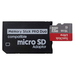 Micro SD Memory Stick Pro Duo adapteris kaina ir informacija | Atminties kortelės telefonams | pigu.lt