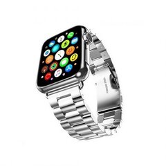 Mercury pasek Metal Apple Watch 38|40|41 mm srebrny|silver цена и информация | Аксессуары для смарт-часов и браслетов | pigu.lt