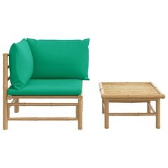 Lauko baldų komplektas vidaXL, žalias/rudas цена и информация | Комплекты уличной мебели | pigu.lt