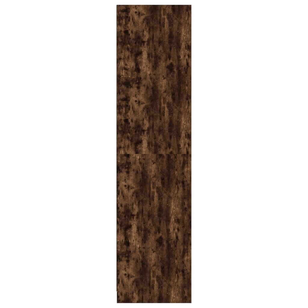 vidaXL Drabužių spinta, dūminio ąžuolo, 100x50x200cm, apdirbta mediena kaina ir informacija | Spintos | pigu.lt