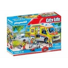 Playset Playmobil 71202 City Life Ambulance 67 Предметы цена и информация | Конструкторы и кубики | pigu.lt