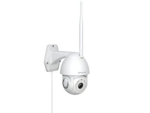 Уличная камера Tellur Smart WiFi 3MP, UltraHD, автотрекинг, PTZ, белый цена и информация | Камеры видеонаблюдения | pigu.lt