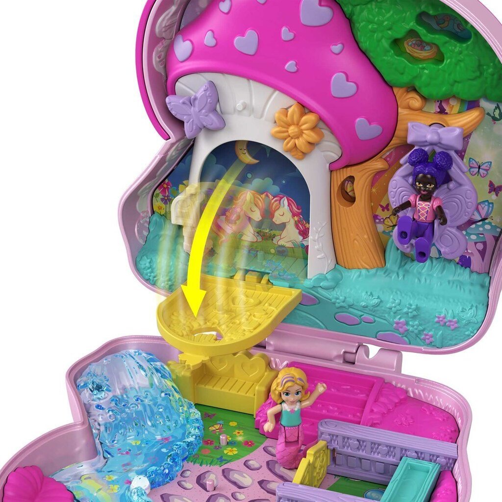 Lėlių rinkinys su priedais Polly Pocket Unicorn Forest Compact kaina ir informacija | Žaislai mergaitėms | pigu.lt