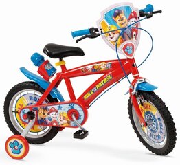 Toimsa-Rower dzieciecy 14" Psi Patrol Czerwony цена и информация | Велосипеды | pigu.lt