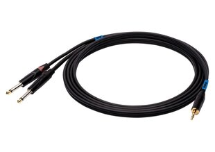 SSQ Jack Stereo 3,5 mm/Jack Mono 6,3 mm, 1 m kaina ir informacija | Kabeliai ir laidai | pigu.lt