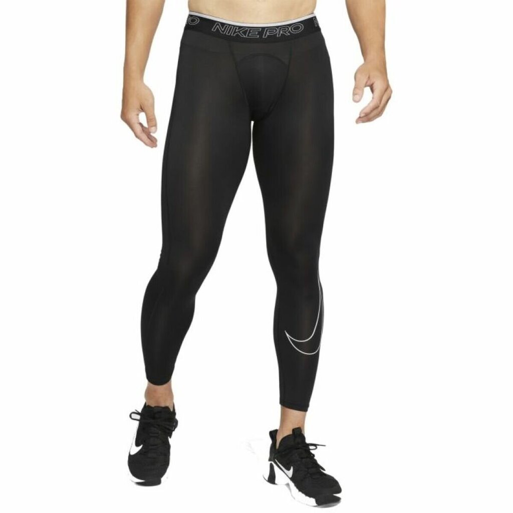 Nike sportinės tamprės vyrams Np Df Tight DD1913 010, juodos цена и информация | Sportinė apranga vyrams | pigu.lt