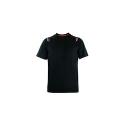 Marškinėliai vyrams Sparco Tech Stretch, juodi kaina ir informacija | Vyriški marškinėliai | pigu.lt