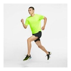 Nike sportiniai marškinėliai vyrams Dri-Fit Miler, geltoni kaina ir informacija | Sportinė apranga moterims | pigu.lt