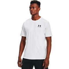 Sportiniai marškinėliai vyrams Under Armour Sportstyle Left Chest, balti kaina ir informacija | Sportinė apranga vyrams | pigu.lt