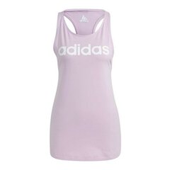 Adidas Sportiniai marškinėliai moterims Essentials Logo, violetiniai kaina ir informacija | Sportinė apranga moterims | pigu.lt
