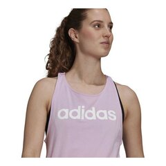 Adidas Sportiniai marškinėliai moterims Essentials Logo, violetiniai kaina ir informacija | Sportinė apranga moterims | pigu.lt