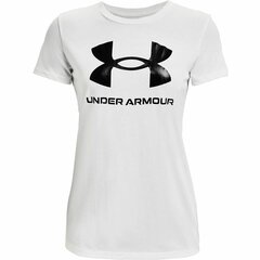 Футболка с коротким рукавом женская Under Armour Sportstyle Белый цена и информация | Женские футболки | pigu.lt