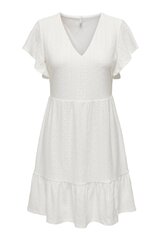 Женское платье ONLY 15251224*02, белое цена и информация | Платья | pigu.lt