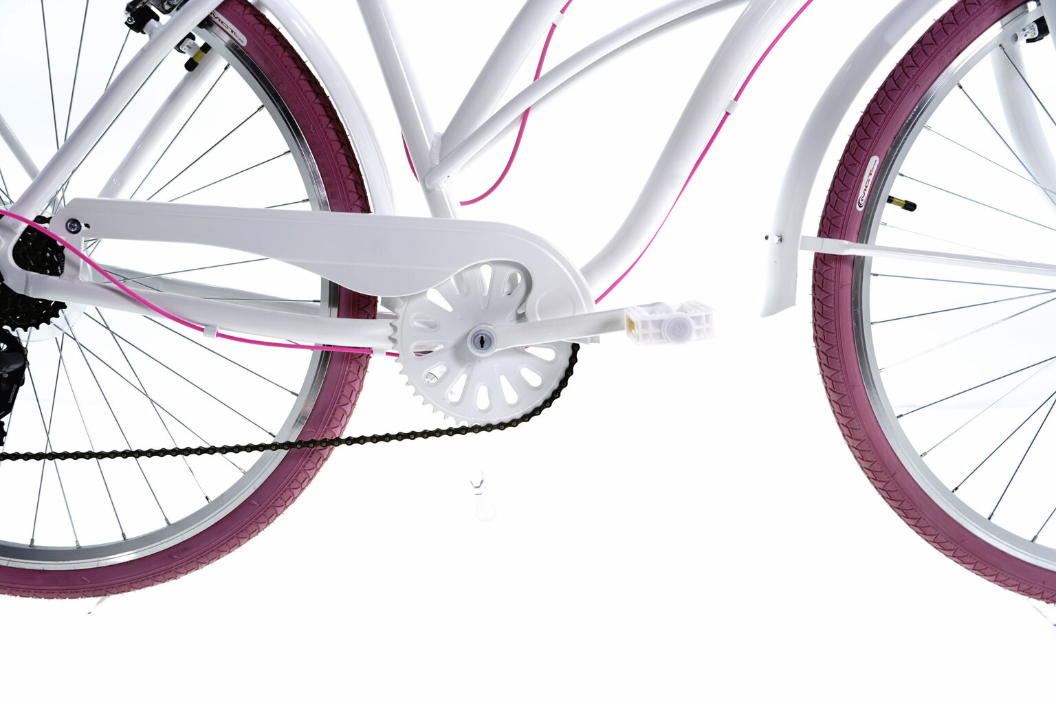 Moteriškas dviratis Crusier Davi Bianca, aliuminio rėmas, 160-185 cm, 28", baltas kaina ir informacija | Dviračiai | pigu.lt