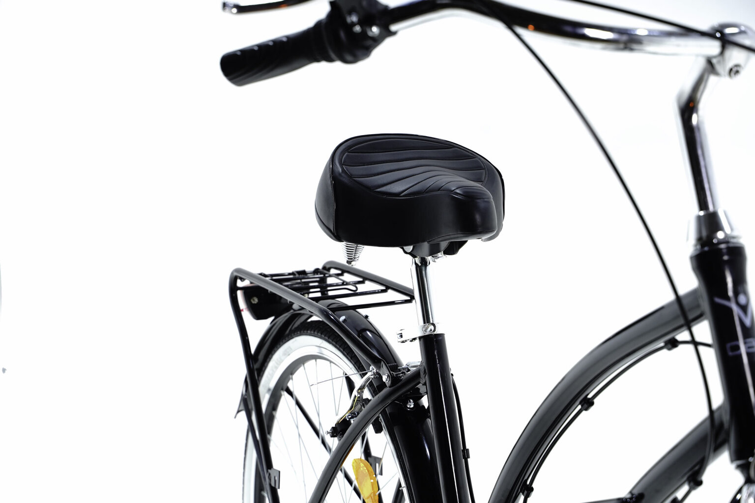 Moteriškas dviratis Crusier Davi Bianca, aliuminio rėmas, 160-185 cm, 28", juodas kaina ir informacija | Dviračiai | pigu.lt