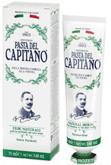 Dantų pasta Pasta Del Capitano Natural Herbs 75 ml kaina ir informacija | Dantų šepetėliai, pastos | pigu.lt
