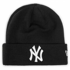 Кепка MLB ESSENTIAL BEANIE NEYYAN New Era BLKWHI 12122728 Чёрный цена и информация | Мужские шарфы, шапки, перчатки | pigu.lt