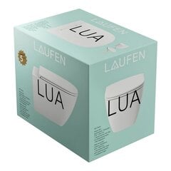 Подвесной унитаз Laufen LUA Rimless с тонкой медленно закрывающейся крышкой цена и информация | Унитазы | pigu.lt