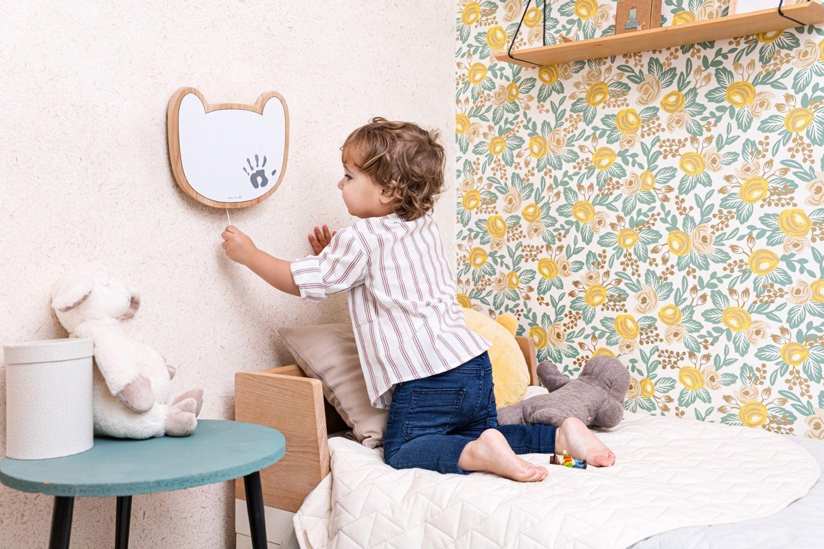 Medinė muzikinė dėžutė su antspaudu Baby Art Wall Music Box kaina ir informacija | Antspaudai kūdikiams | pigu.lt