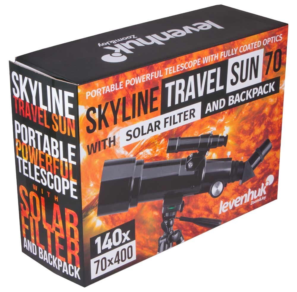 Levenhuk Skyline Travel Sun 70 kaina ir informacija | Teleskopai ir mikroskopai | pigu.lt