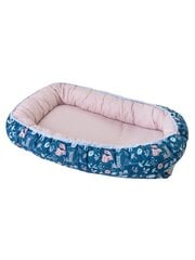 Dvipusis kūdikio lizdelis Baby Nest Prestige by BM, navy/pink kaina ir informacija | Vokeliai, miegmaišiai, pagalvės | pigu.lt