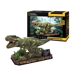 3D пазл Cubic Fun National Geographic Tiranozauras REX, 52 дет. цена и информация | Конструкторы и кубики | pigu.lt