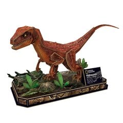 3D пазл Cubic Fun National Geographic Velociraptorius, 63 дет. цена и информация | Конструкторы и кубики | pigu.lt