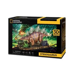 3D пазл Cubic Fun National Geographic Stegozauras, 62 дет. цена и информация | Конструкторы и кубики | pigu.lt