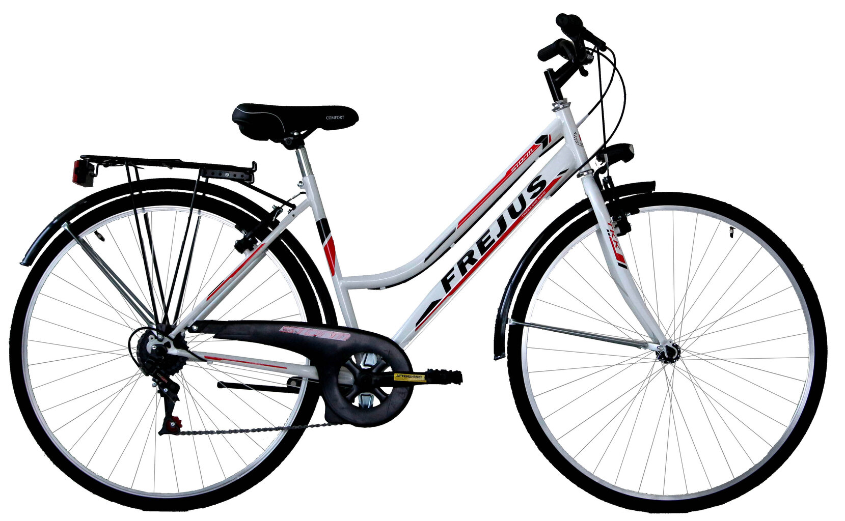 Miesto dviratis Frejus City Bike Lady 28", baltas цена и информация | Dviračiai | pigu.lt