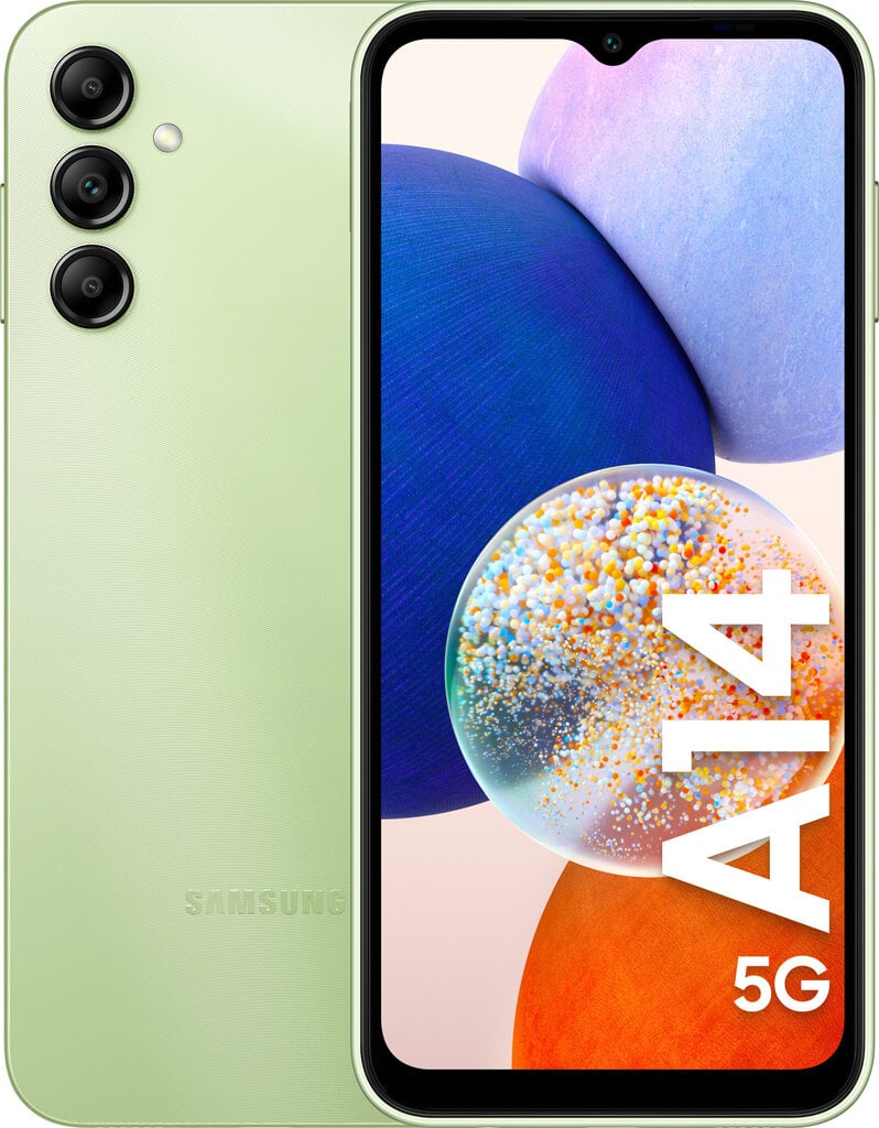 Samsung Galaxy A14 5G Dual SIM 4/64GB SM-A146PLGDEUB Light Green цена и информация | Mobilieji telefonai | pigu.lt