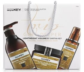 Plaukų priežiūros priemonių rinkinys Saryna Key Trio Goes Deeper Damage Light Set, 3 vnt. цена и информация | Шампуни | pigu.lt