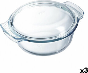 Pyrex Classic kepimo indas su dangčiu, 33 x 26 x 12 cm, 3 vnt kaina ir informacija | Kepimo indai, popierius, formos | pigu.lt