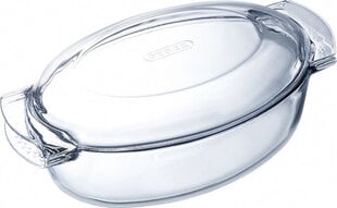 Форма для выпечки Pyrex Classic С крышкой овальная 39 x 23 x 15 cm Прозрачный Cтекло (3 штук) цена и информация | Формы, посуда для выпечки | pigu.lt