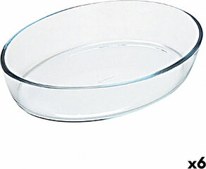 Форма для выпечки Pyrex Classic овальная 35 x 24 x 7 cm Прозрачный Cтекло (6 штук) цена и информация | Формы, посуда для выпечки | pigu.lt